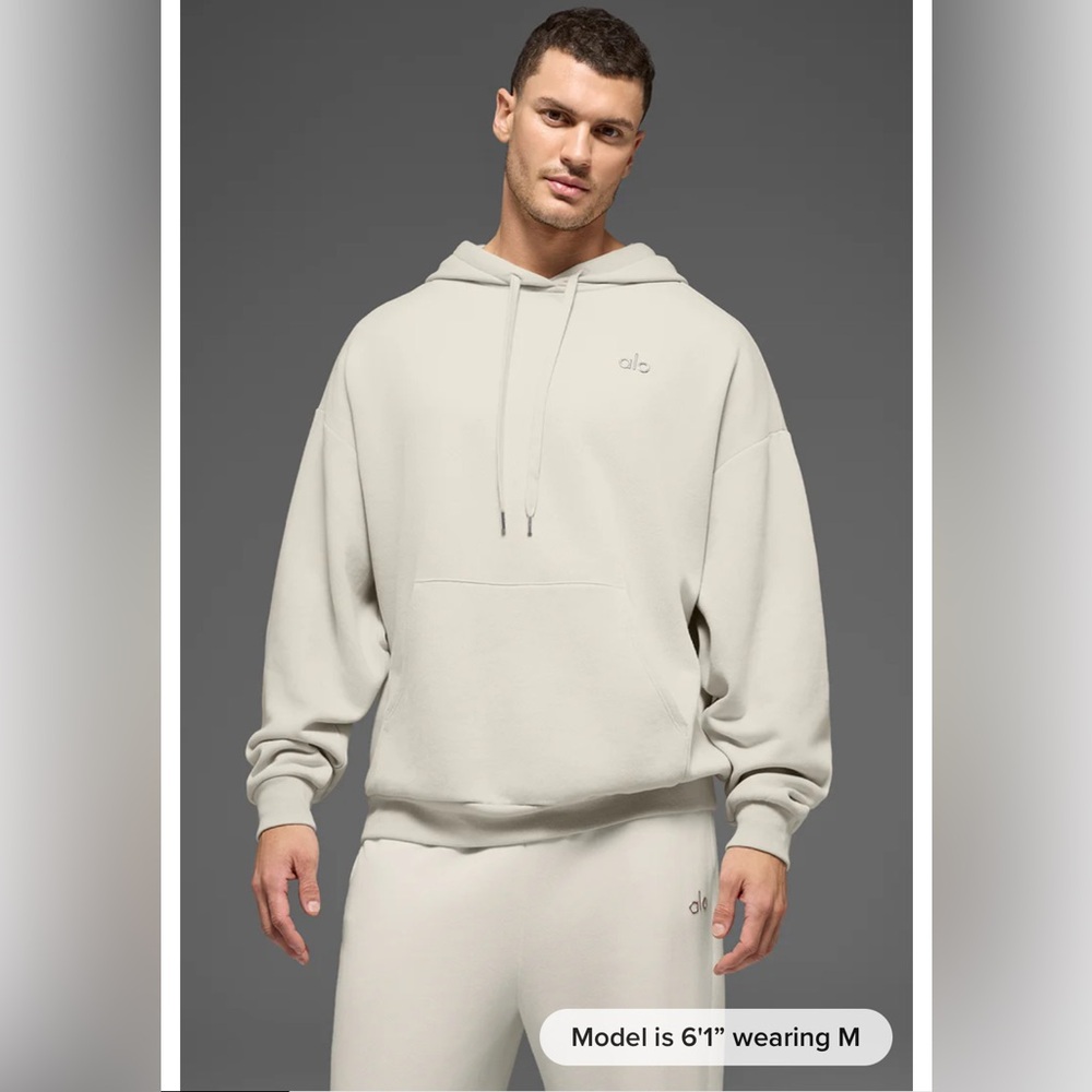 ALO Yoga Men's Cream Hoodie